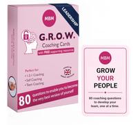 MBM Leadership - GROW Model Coaching Cards for Managers, HR & Leaders | 80 coaching conversation cards for leadership development, emotional intelligence, team building, feedback and new managers