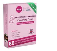 MBM Wellbeing - Impostor Syndrome Coaching Cards, Confidence Card Deck | 80 impostor syndrome coaching cards: for capable people who feel like a fraud. A confidence card deck for 1-2-1s and coaching