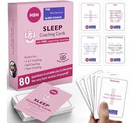 MBM Wellbeing - Sleep Coaching Cards, Reflection Card Deck for Bedtime | 80 reflection and conversation cards for a calmer bedtime routine: quiet a racing mind and put the day down before bedtime