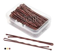 Mbmomnus 100pcs Bobby Pins 6cm Hair Grips for Thick Hair Brown