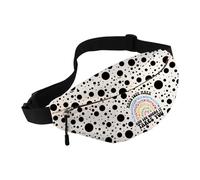 MBMSO Black and White Dots Waist Bag Dot Day Gifts for Teacher Crossbody Waist Pack Make Your Mark and See Where It Takes You (Dots WB)