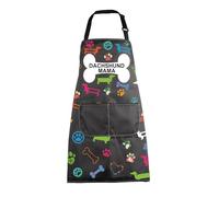 MBMSO Dachshund Aprons Dachshund Mama Dad Gift Dachshund Cooking Kitchen Apron Dachshund Gift for Dachshund Lover Dog Apron, Dachshund Mama Apron-b, Standard