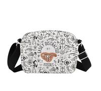 MBMSO Dinosaur Fossil Crossbody Bag Vintage Paleontology T-Rex Funny Gift for Geologist Paleontologist Archeology Enthusiasts, Fossil Hb-cb, Small Crossbody Sling Bag