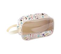 MBMSO Hairstylist Makeup Bag Cosmetologist Gifts Making Hair Beautiful is Kinda My Thing Hairdresser Cosmetic Bag for Barber, Hairstylist Clear Bag, Cosmetic Bag