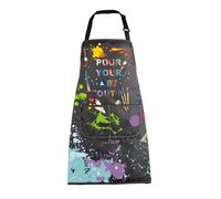 MBMSO Painting Artist Apron with Pockets Artist Painter Gifts Art Lover Gift for Art Teacher Student Painter Apron Waterproof, Pour Your Art Out Apron, Standard