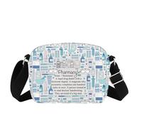MBMSO Pharmacy Technician Crossbody Bag Pharmacist RX Gift Pharmacist Appreciation Gifts for Medical Worker Pharmacy Tech Bag, Pharmacy Hb-cb, Small Crossbody Sling Bag