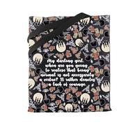 MBMSO Sisters Apothecary Gifts Practical Magic Inspired Tote Bag Witchcraft Witchy Gifts for Magic Movie Fans Gothic Handbag, Witch Magic Tb, M