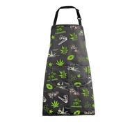 MBMSO Weed Apron with Pockets Inhale the Good Exhale the Bullshit Marijuana Leaf Apron Cannabis Aprons Weed Lovers Gifts, Weed Thc Apron-b, Standard