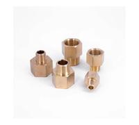 MBMYVRNKJL 1/8" 1/4" 3/8" 1/2" 3/4" NPT Female to Male Reducer Bushing Brass Pipe Fitting Adapter Coupler Pressure Gauge Water Gas Oil (1L8 NPT - 1L16 NPT_1 PCS)