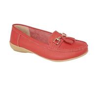 MBN Ladies Real Leather Moccasins Loafer Plimsole Pumps Womens Tassel Flat Shoes Size