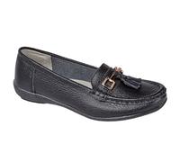 MBN Ladies Real Leather Moccasins Loafer Plimsole Pumps Womens Tassel Flat Shoes Size