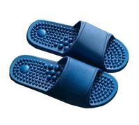 MBNKMEBU Acupressure Foot Reflexology Slippers for Acupoint Massage, Non-Slip Massage Shoes for Bath Shower(Dark Blue,EUR 43-44)