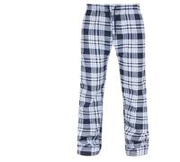 MBNMens Pyjama Bottoms Stripe Pant Cotton Woven Check Loungewear PJs Soft Nightwear Pyjama Bottom Black/White X-Large