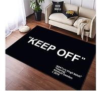 MBOAH Personalized Carpet Bedroom Custom Rug - Boy Room Decor, Cool White, 60X90cm