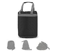 MBOOM Battle Training Rope Storage Bag - Black and Grey Color Block Design, 24" H x 16" D