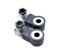 MBPAIHOP 1PCS Hydraulic Solenoid Coil 13mm Bore 37mm Height 110V/24V/12V/72V/48V/60V/220V Plug-in Control Valve(DC12V)