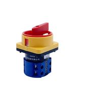 MBPAIHOP 20A/25A Isolator Switch Two Positions 1/2/3 Poles Disconnect LW26GS 48x48mm 64x64mm Padlock Rotary Cam Selector(20A 2Pole 48mmPanel)