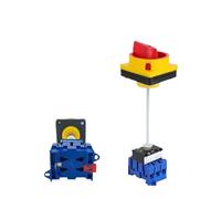 MBPAIHOP 3/4P Isolator Switch With Padlock Panel 32A 4 Poless 2 Position On-off With Aluminium Bar Rotary Cam Selector YMD11-32B/4P(32A 3P)