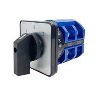 MBPAIHOP 63A Rail Mounted Universal Selector LW26-63/2 Two Poles Selection Control Circuit Rotary Cam Switch(01)