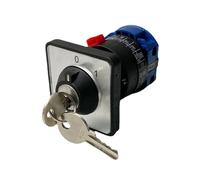 MBPAIHOP LW26-20/1 OFF-ON 2 Positions Single Hole With Lock Key Universal220V Power Supply Start Option Rotary Cam Switch