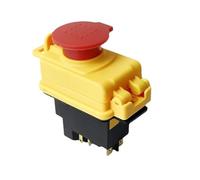 MBPAIHOP YCZ3-C Electromagnetic Switch 4/5 Pins On Off 2 Position Momentary Reset Push Button With Cover IP55 Waterproof(5 Pins,220V)