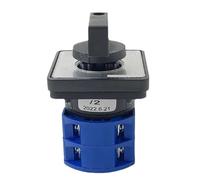 MBPAIHOP YMW26-25/2 Rotating Selector 25A 2 Poles 3 Position Control Motor Circuit Changeover LW26 LW28 LW39B Cam Switch(1-0-2)