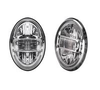 MBPBVRVAF Car Headlamp For Lada For Niva For Urban 4x4 For Suzuki For Samurai Off Road For Uaz For Hunter For Hummer H1 H2 Car Front Headlight 7 Inch Car Headlight Unit(2pcs Silver)