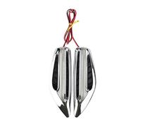 MBPBVRVAF Dynamic Turn Signal 2PCS DC12V Car Accessories Fender Side Lamp Blade Shape Blade Shape Auto Car LED Side Lights Marker Turn Signal Lights(White)