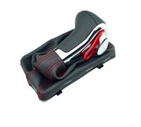MBPBVRVAF Gear Shift Knob for A6 C6 A3 8P A4 B8 A5 2009-2014 Auto Automatic Shift Knob Car Gear Shift Knob Boot Shifter Lever Stick(Red line Gray)