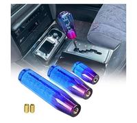 MBPBVRVAF Gear Shift Knob Universal Blue Purple Car 10/15/20cm Shift Knob Crystal Transparent Gear Shift Knob Manual Automatic Shift Knob Shifter Lever Stick(20cm)