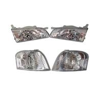 MBPBVRVAF Headlamp 4Pcs Automotive Head Light Set Standard Front Headlamp For Sprinter For Carib AE110 AE111 AE114 1998 8117013140 8115013140 Car Headlight Unit(A)