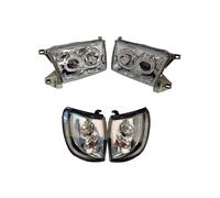 MBPBVRVAF Headlamp For HILUX For SURF For 4Runner KZN185 RZN180 1996-2000 LED Front Head Lights Corner Indicators Turn Signal Far Near Light Unit Car Headlight Unit(4pcs)