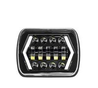 MBPBVRVAF Headlamp Universal 7x6 5X7 Inch LED Front Headlight Square Shape Hi Low Beam Halo Car Headlight Unit