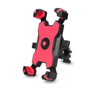 MBPBVRVAF Phone Holder Stand Bicycle Mobile Phone Holder Stand Universal Scooter Motorcycle Rearview Mirror Cellphone Mount Support Navigation Bracket(Red-Handlebar)