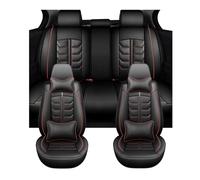 MBPBVRVAF Seat Cushion Mat For Kuga KA For Edge For Fusion Anti-Silp Universal Full Set Car Seat Covers Interior Accessories(Black Red)