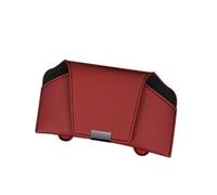 MBPBVRVAF Sun Visor Sunglasses Holder Universal Leather Car Eyeglass Cases Automatic Sunshades Frames Sunglasses Holders Card/Sticker Organizers Glasses Holder(1pc wine red)