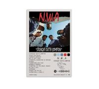 MBRAIKEG N.W.A Straight Outta ComptonAlbum Song Poster Music Artist Album Canvas Decorative Wall Art Wall DecorationUnframe-style-4408x12inch(20x30cm)