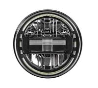 MBROS For Wrangler For JK For TJ Universal Car 7 Inch LED Headlight Round 12V 24V Front Headlights Replacement Accessories Front Headlights(1pcs Black)