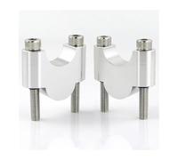 MBROS Handle Bar Riser Clamp For Z900RS Z 900RS For Z900 For RS For Z1000 Z Z1000Z For KLX150L For KLX 150L For KLX 150 L 28mm 1 1/8 Handlebar Risers Handlebar Riser Mount(Silver,30mm)