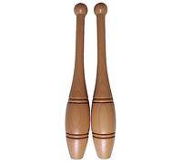 MBROS Indian Clubs Wooden Clubbell Set 500g 1000g, Home Gym Office Weighted Club/Workout Bars for Stretching Conditioning and Rotational Training
