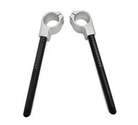 MBROS Motorcycle Handlebar Handle Bar Riser 31/37/ 41mm Motorcycle Accessories Clip-ons Brake Clutch Lever Handlebar Grips Clip Ons (Size : 41mm Silver)