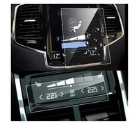 MBROS Navigation Film 2 PCS For XC60 For XC90 XC40 For V90 For V60 2016-2021 Car Tempered Glass GPS Navigation Rear Seat AC Screen Protector Touchscreen Protective Film(115x61mm and gps)