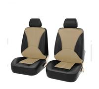 MBROS Seat Covers 2 Seat Or 5 Seat For Hyundai For Santa For Fe For Verna For I30 For Ix35 Universal Car Seat Cover Full Surround(2pcs-Black beige)