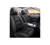MBROS Seat Covers Universal Car Seat Cushion Single Seat Driver And Passenger All Pad All Inclusive Seat Cover Full Leather(Blcak 2pcs)