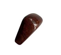 MBROS Shift knob for A6 C7 2016-2018 LHD at Wood Color Carbon Fiber Gear Shift Knob Cover with Gaiter Gear Stick Knob(Brown)