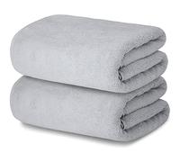 MBS EXCLUSIVE Extra Large Jumbo Bath Sheets 600 GSM Premium Organic Egyptian Cotton Extra Soft Super Fluffy High Absorbent Bath Towels | 95cmX200cm | (Silver Grey, Pack of 1)