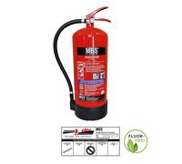 MBS FIRE 9L Foam Fire Extinguisher Fluorine Free DIN EN 3 A/B 27A 233B 9LE