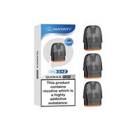 MBS-HUB Hayati Quokka Replacement Vape Pods (3-Pack) - Mesh Coil Technology, Leak-Resistant, Side-Fill Design, MTL & RDL, Compatible with Quokka Lite, Pro & Elite (0.8 Ohm)