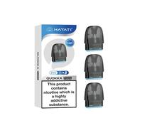 MBS-HUB Hayati Quokka Replacement Vape Pods (3-Pack) - Mesh Coil Technology, Leak-Resistant, Side-Fill Design, MTL & RDL, Compatible with Quokka Lite, Pro & Elite (1.2 Ohm)