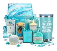 MBS-HUB Spa Gift Set for Mum, Unique Self Care Mothers Day Gifts for Mum, Relaxation Spa Bath Set for Wife, Her, Ladies Pamper Hamper Birthday Gifts for Her, Novelty Presents (Blue)